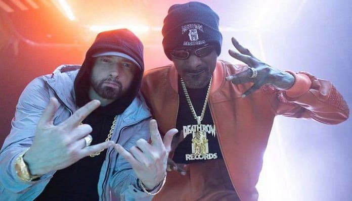 Eminem shares behind-the-scene picture from video shoot with Snoop Dogg
