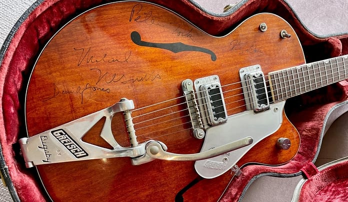 A 1958 Gretsch Country Gentleman used by The Monkees is headed to the auction block