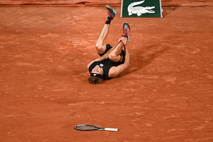 Nadal back in French Open final after injured Zverev stops