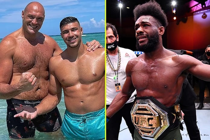 ‘There’s no f****** way’ – UFC champion Aljamain Sterling shocked to learn Tyson Fury and Tommy Fury are brothers