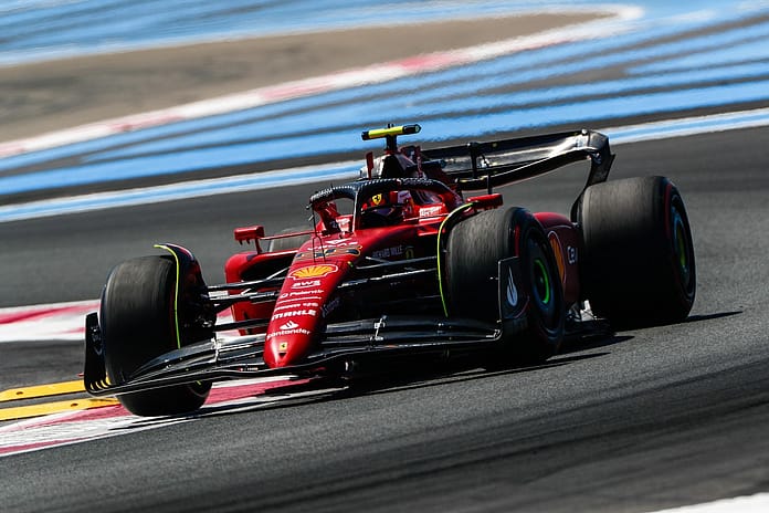 French GP: Sainz leads Ferrari 1-2 in second F1 practice